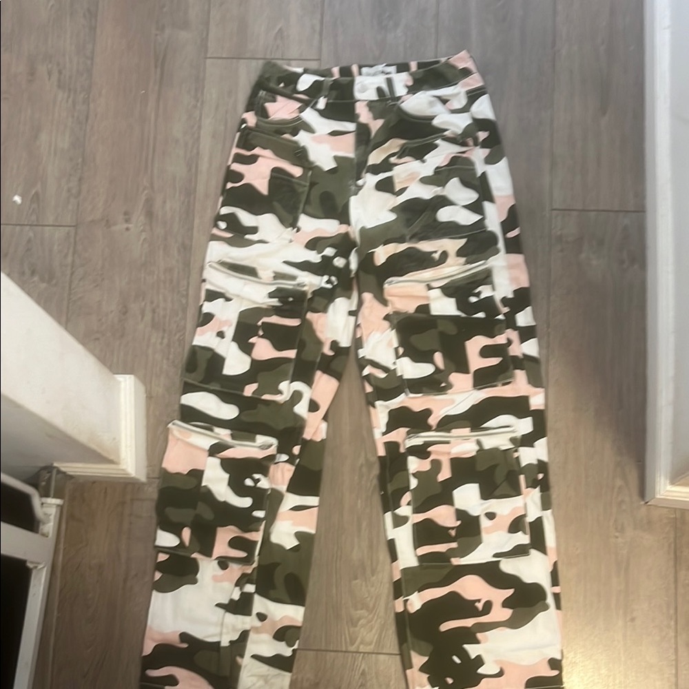 Fashion Nova Camouflage Flare Jeans